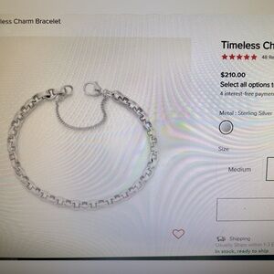 James Avery timeless charm bracelet